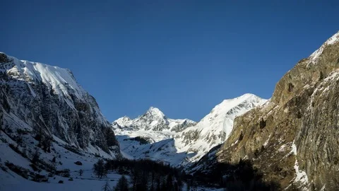 Grossglockner valley time lapse Stock Footage 81271989