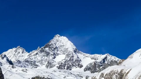 Grossglockner winter time lapse Stock Footage 81272418