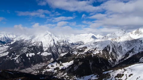 Grossvenediger alpine winter time lapse Video stock 64973446