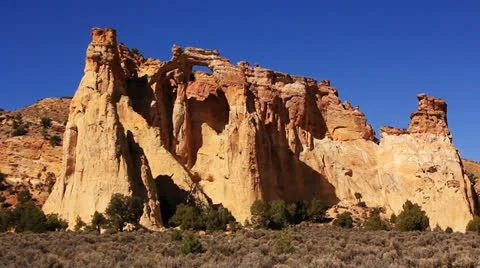 Grosvenor Arch 01 Grand Staircase Escalente Stock Footage 25856472