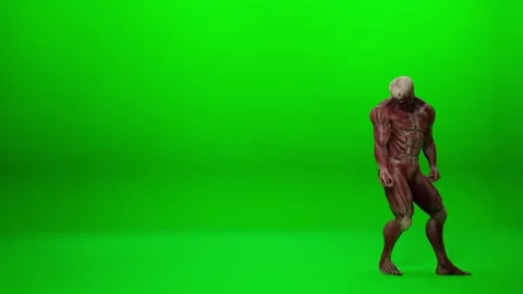 Grotesque Monster Dynamic Movement VFX 60fps 스톡 동영상 319883970