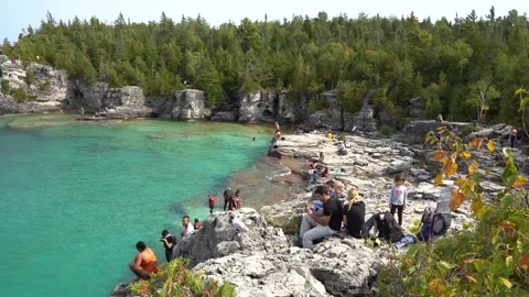 The Grotto Bruce Peninsula Stock Footage 143109114