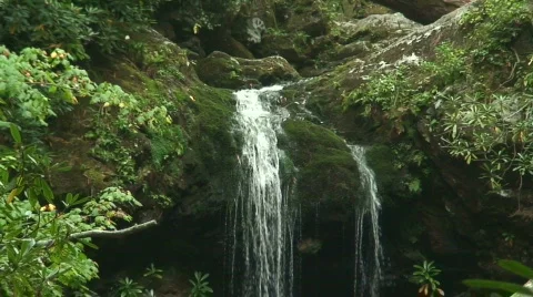Grotto Falls 2 Stock Footage 721742