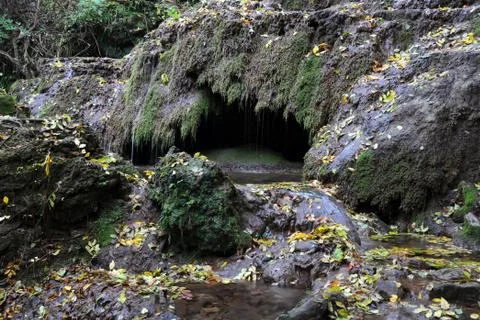 Grotto in the rock Stock Photos