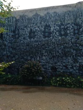 The Grotto in the Wallenstein Garden, a dramatic artificial Stock Photos