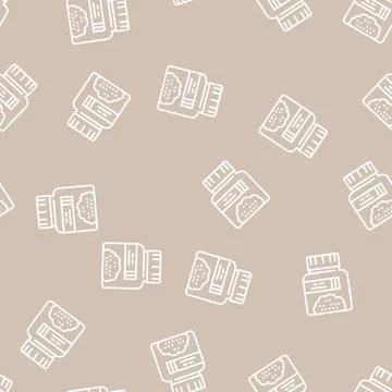 Ground analysis line seamless pattern 스톡 일러스트
