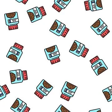 Ground analysis vector seamless pattern 스톡 일러스트