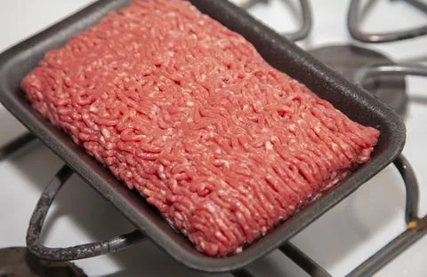 Ground Angus Beef Stock Photos