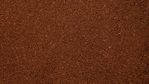 Ground arabica coffee, close up. Stock Footage 145200037