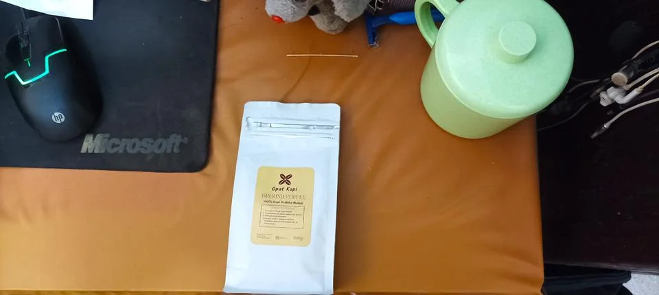 Ground Arabica coffee from the island of Java, Indonesia Foto stock