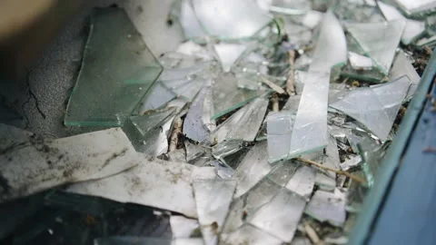 broken glass on ground