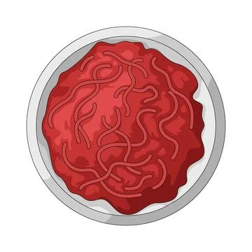 Ground beef illustration Stock-Illustration