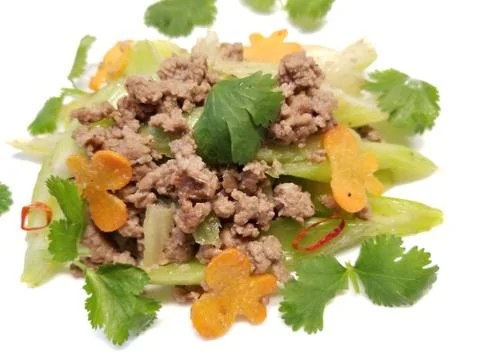 Ground Beef Salad Stock Photos