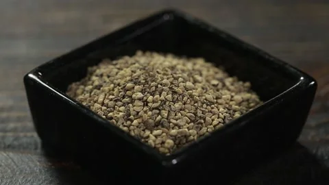 Ground black pepper Stock Footage 150122243
