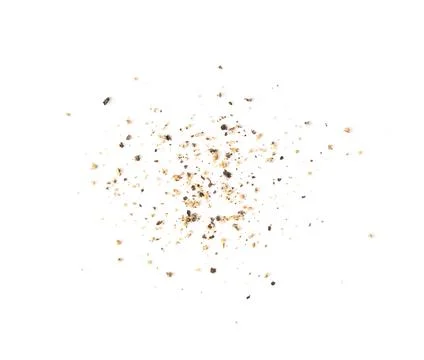 Ground black pepper isolated on a white background Stock Photos