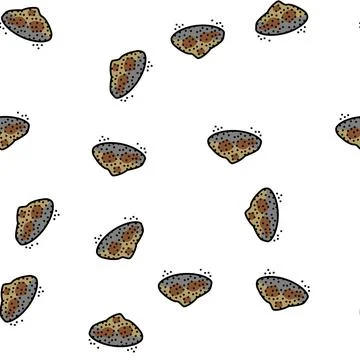 Ground black pepper vector seamless pattern Stock Illustration