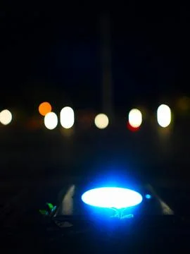 Ground blue light Foto stock