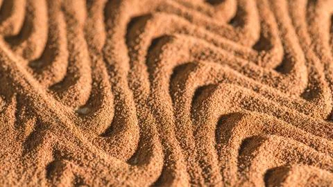 Ground chicory root forming a wavy pattern creates an intriguing texture, sho Foto stock