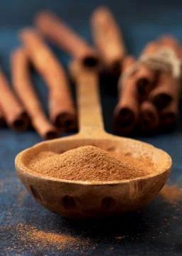 Ground cinnamon Stock Photos