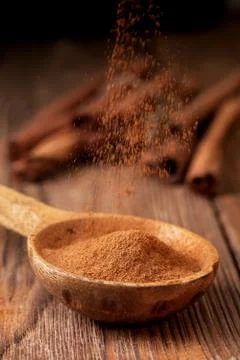 Ground cinnamon Stock Photos