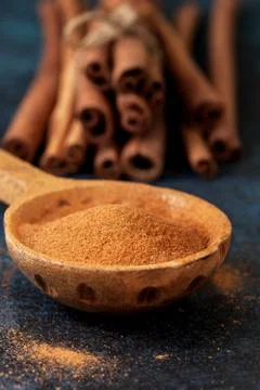 Ground cinnamon Stock Photos