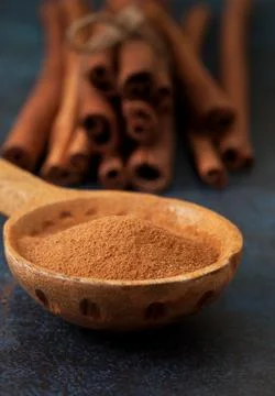 Ground cinnamon Stock Photos