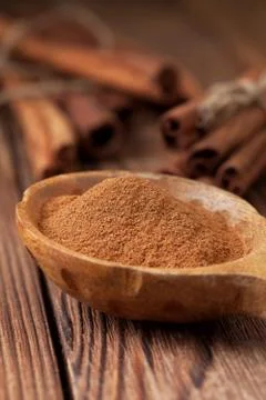 Ground cinnamon Stock Photos