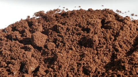 Ground coffee background 4K panning video Stock Footage 90808424