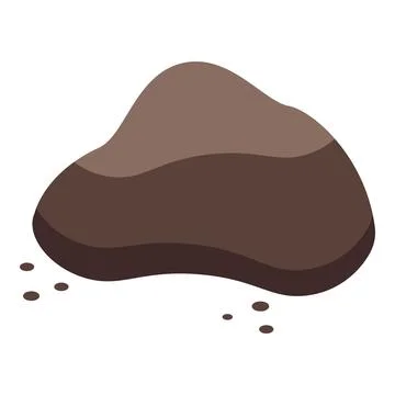 Ground coffee beans forming small mountain with scattered granules イラスト素材