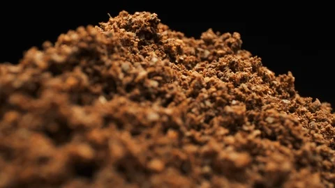 Ground Coffee. Close-up. Stock Footage 108787253
