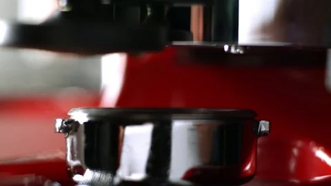 Ground coffee drop from grounderr Stock-Footage 81792507