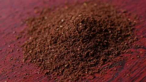 Ground Coffee Falls Stock Footage 133121854