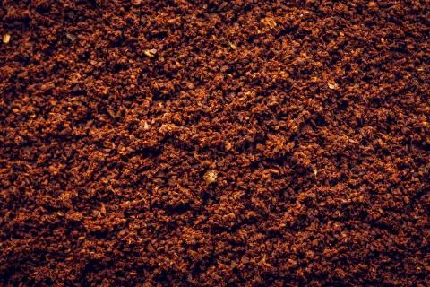 Ground Coffee macro Background Stock Photos