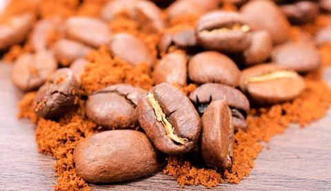 Ground coffee Stock Photos