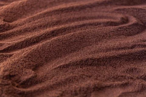 Ground coffee. Texture Background. Shallow depth of field Stock Photos