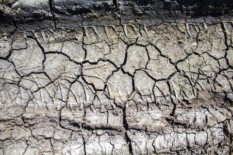Ground, cracked mud backgrund texture Stock Photos