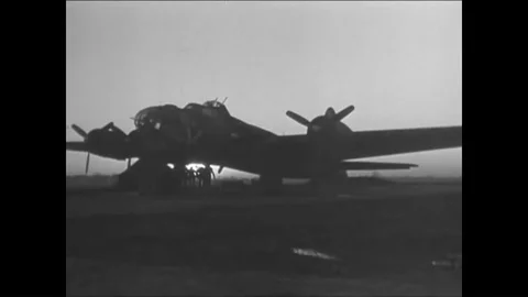 Ground Crews continue to work on the airplanes through the night for dispatch in Stock Footage 89629166