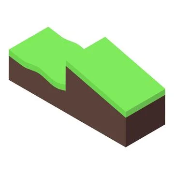 Ground cross section showing surface and underground layers Stock Illustration
