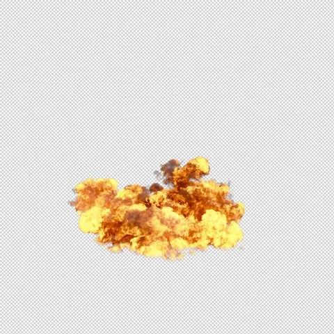 Ground Explosion On Alpha Video stock 279227140