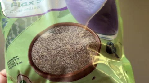 Ground Flax Seed Stock Footage 274676179