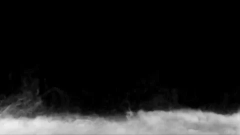 Ground fog rolling motion smoke overlay VFX Vídeo Stock 343711492
