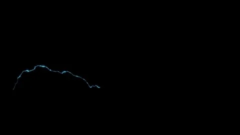 Ground Glow Lightning Striking Thunderbolt Shockwave Compositing Element On Blac Stock Footage 338097904