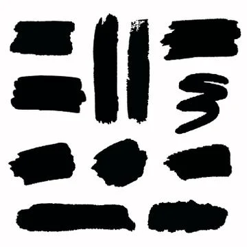 Ground ink strok Stock Illustration