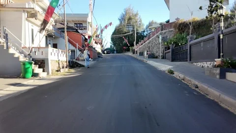 Ground Level POV Drive Along Sukapura Probolinggo Road Vidéo 345141264