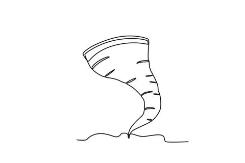 A ground-level tornado Illustrazione stock