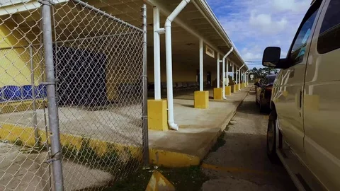 Ground-Level View of Grand Bahama International Airport, Freeport Bahamas Stock Footage 98847271