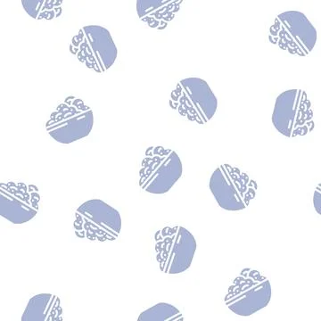 Ground meat glyph vector seamless pattern Stock Illustration