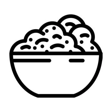 Ground meat line icon vector illustration Illustrazione stock