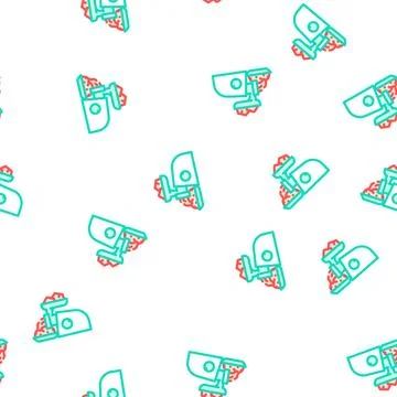 Ground meat vector seamless pattern Stock Illustration