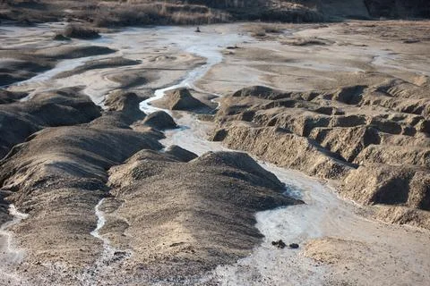 Ground with Mud Lava Stock Photos